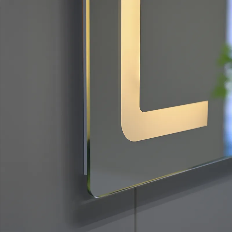 SIMEX MIRROR MSN0824-LED-1127 SILVER IRON FRAME 12W LED WITH FRAME VERTICAL